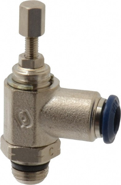 Pro-Source 2556114867PRO Air Flow Control Valve Meter Out Knob Adjusted Flow Control, 1/8" Tube OD