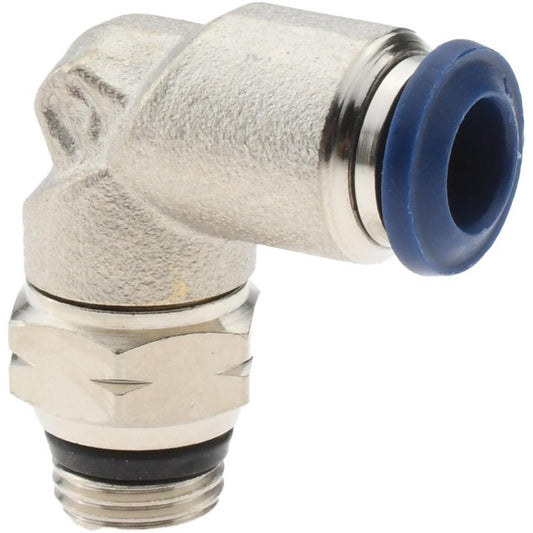 Pro-Source 2555614865PRO Push-to-Connect Tube x Universal Thread Fitting Swivel Elbow, 1/8 Thread, Universal, 1/4" OD