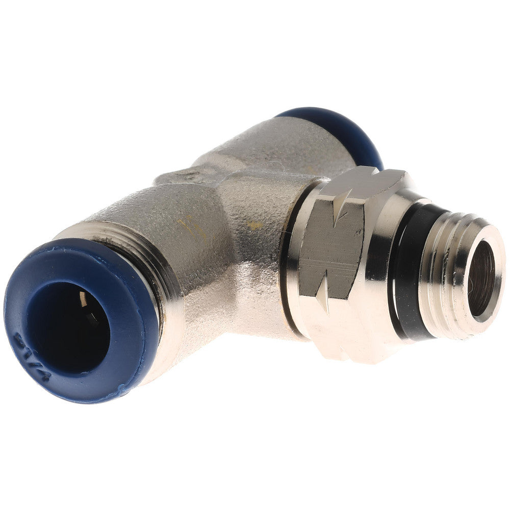 Pro-Source 2555714865PRO Push-to-Connect Tube x Universal Thread Fitting Swivel Branch Tee, 1/8 Thread, Universal, 1/4" OD