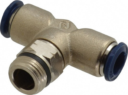 Pro-Source 2555738365PRO Push-to-Connect Tube x Universal Thread Fitting Swivel Branch Tee, 3/8 Thread, Universal, 3/8" OD
