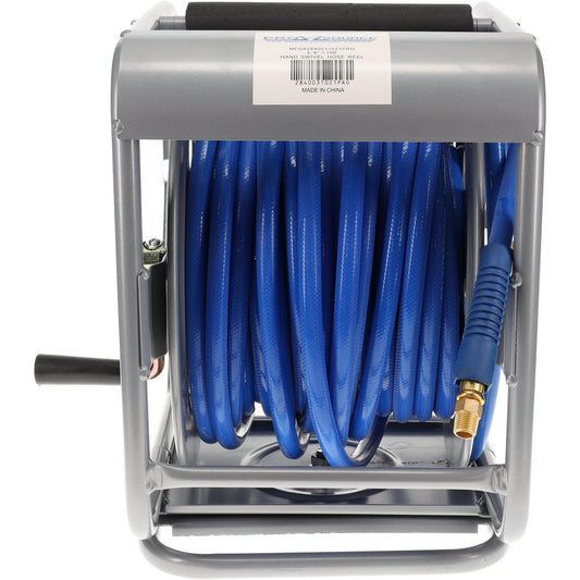 Pro-Source 2840031021PRO Hose Reel with Hose 3/8" ID Hose x 100', Manual