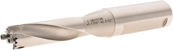 Sumitomo 5L00W0C Replaceable-Tip Drill 14.51 to 15.5 mm Dia, 2.126" Max Depth, 3/4" Straight-Cylindrical Shank