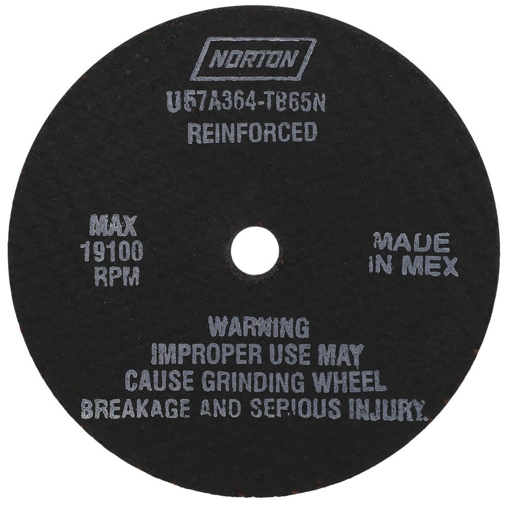 Norton 66243517454 Cut-Off Wheel 4" Dia, 1/16" Thick, 3/8" Hole, Aluminum Oxide