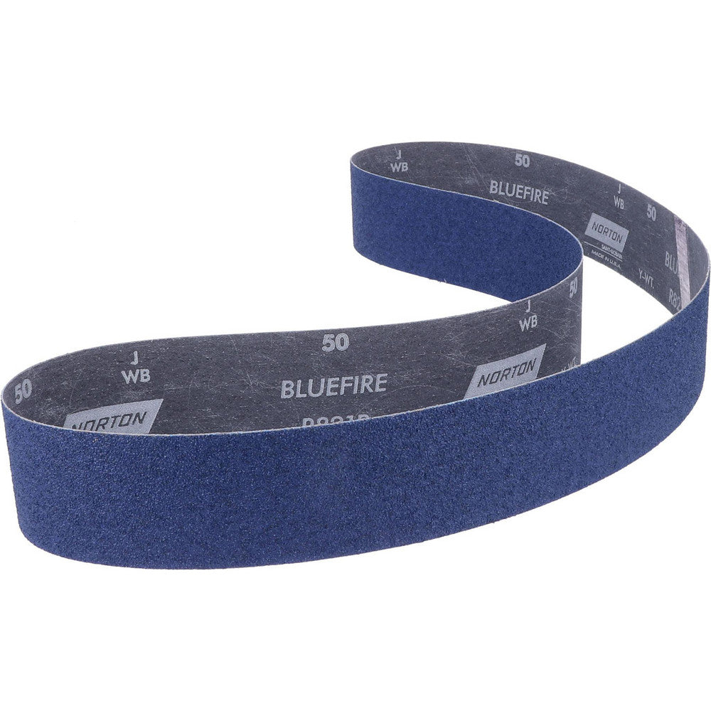 Norton 78072727233 Abrasive Belt 2-1/2" Wide, 60" Long, 50 Grit, Zirconia Alumina