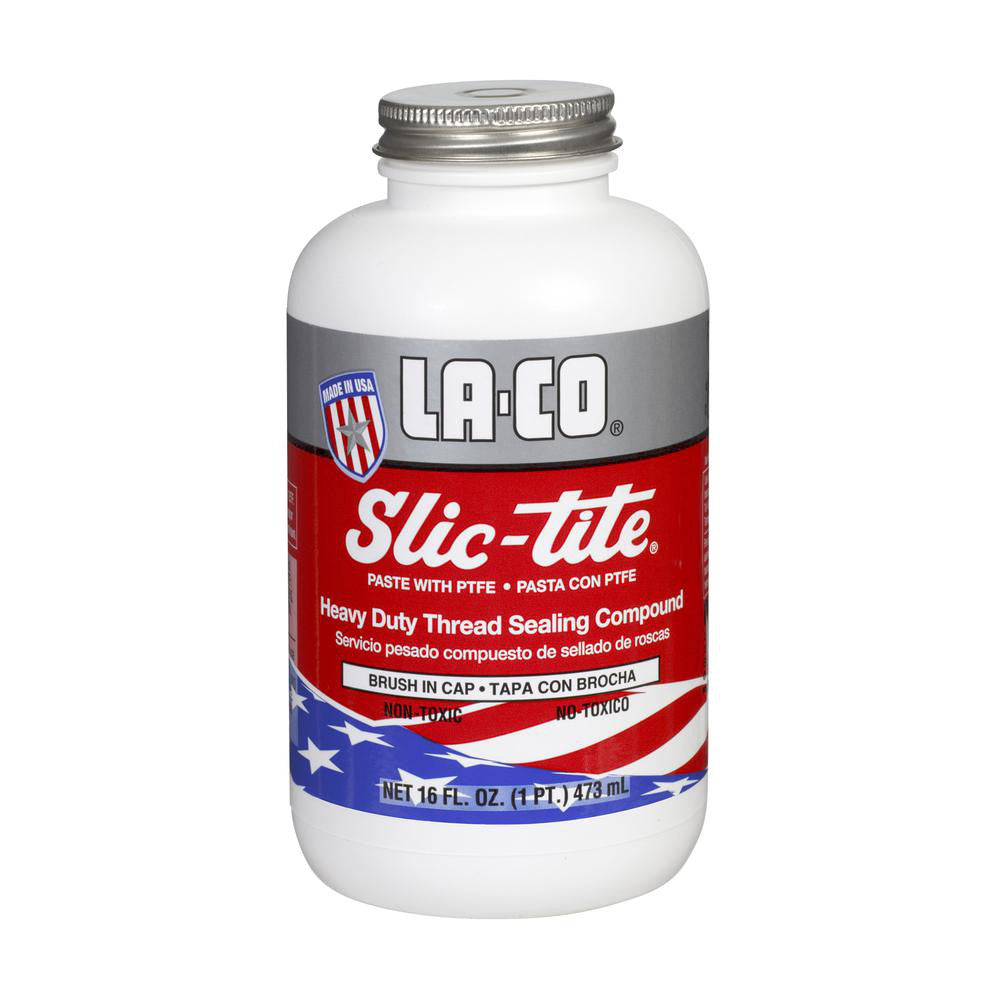 LA-CO 42029 Pipe Thread Sealant White, 1 pt Can