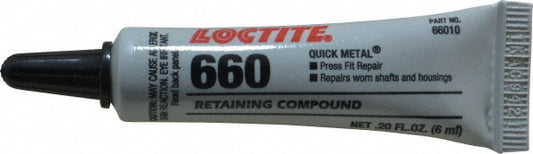 Loctite 209765 Retaining Compound 6 mL Tube, Silver, Paste