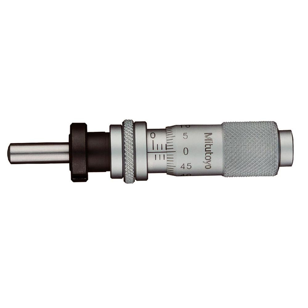 Mitutoyo 148-804-10 13mm, 0.5118 Inch Thimble, 0.1969 Inch Diameter x 17.5mm Long Spindle, Mechanical Micrometer Head