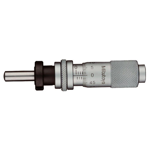 Mitutoyo 148-804-10 13mm, 0.5118 Inch Thimble, 0.1969 Inch Diameter x 17.5mm Long Spindle, Mechanical Micrometer Head