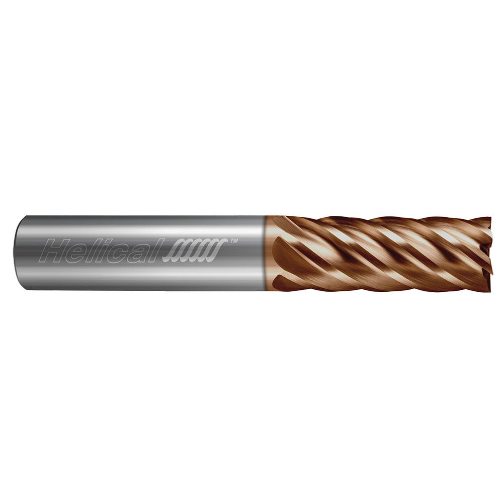 Helical Solutions 59904 Square End Mill 1/4" Dia, 3/4" LOC, 6 Flute, Solid Carbide