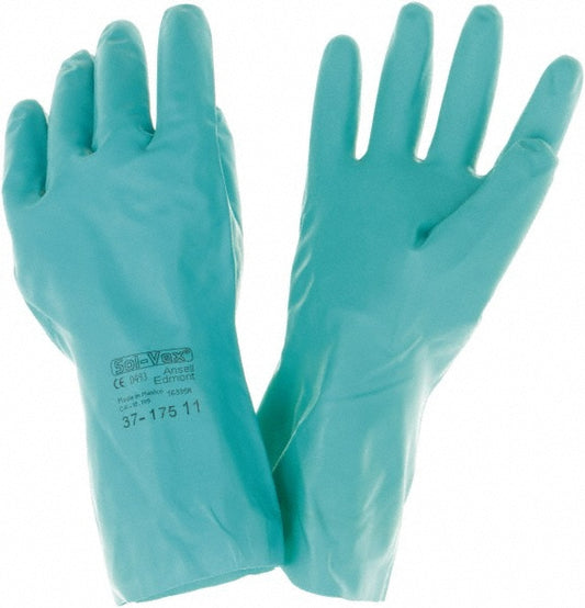 Ansell 117277 Chemical Resistant Gloves 17.00 Thick, Nitrile, Nitrile, Supported