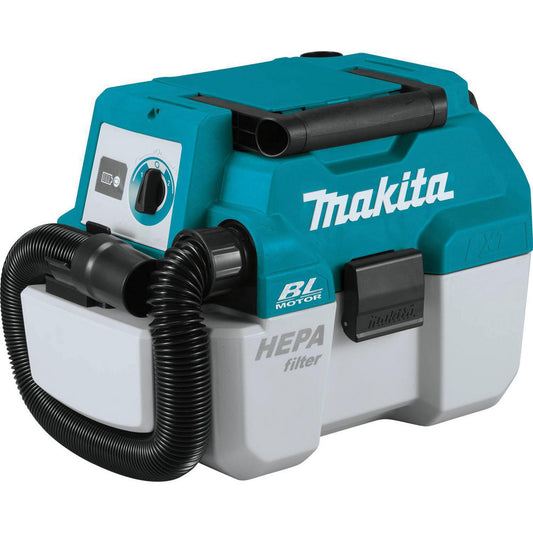 Makita XCV11Z Portable & Backpack Vacuum Cleaners Power Source Battery  Filtration Type HEPA  Vacuum Collection Type Disposable Bag  Maximum Air Flow 57  Tank Capacity 2 gal  