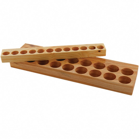 Techniks 04290 Collet Racks & Trays Collet Series ER25  Number of Collets Held 16  Material Wood  Overall Length 11in  Overall Height 1in  Length (Inch) 11 11in