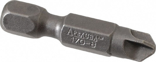 Apex 170-8 Power Screwdriver Bit #8 Phillips, #8 Torq-Set Speciality Point Size, 1/4" Hex Drive