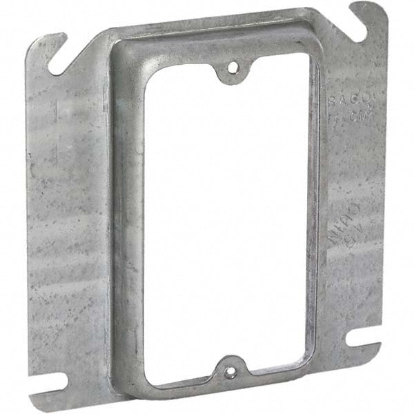 Hubbell-Raco 768 4" Square Cover Mud Ring Steel