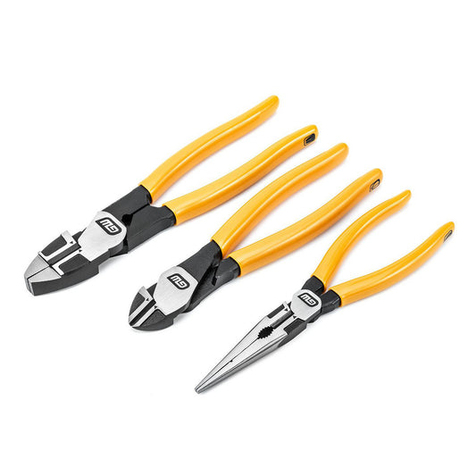 GEARWRENCH 82202-06 Plier Sets Plier Type Included Linesman  Diagonal Cutting  Long Nose  Set Type Plier Set  Container Type Carded  Overall Length 9.1  Insulated No  Tether Style Not Tether Capable