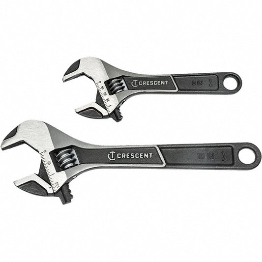 Crescent ATWJ2610VS Adjustable Wrench Set 2 Pc, Inch