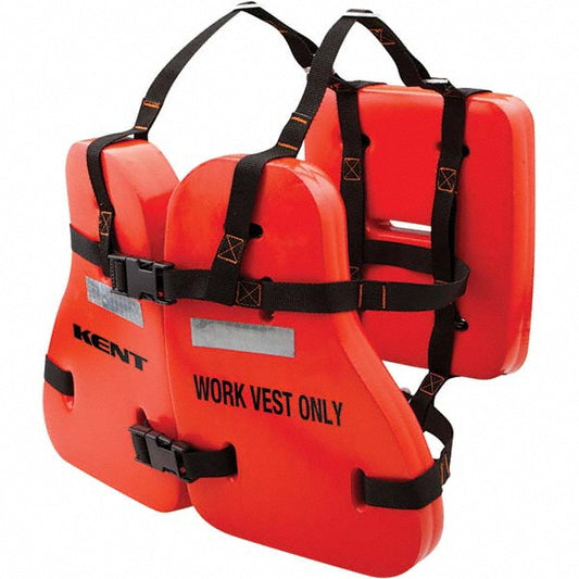 Kent 151200-200-004-13 Life Jackets & Vests Type Work Vest  Size Universal  Material Retroreflective  Minimum Buoyancy (lbs) 17.5 (Pounds) USCG Rating 5  