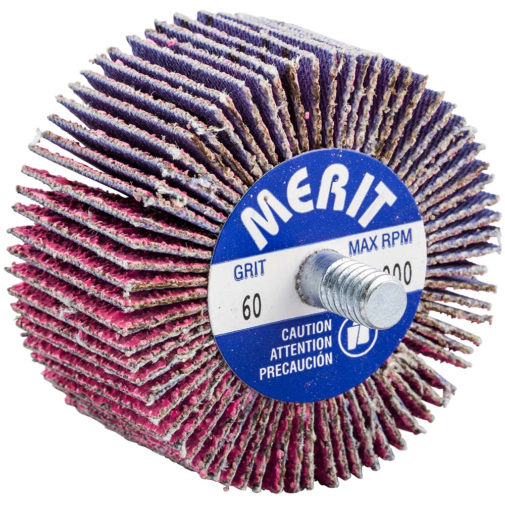 Merit Abrasives 69957339723 2 x 1" 60 Grit Ceramic Alumina Unmounted Flap Wheel