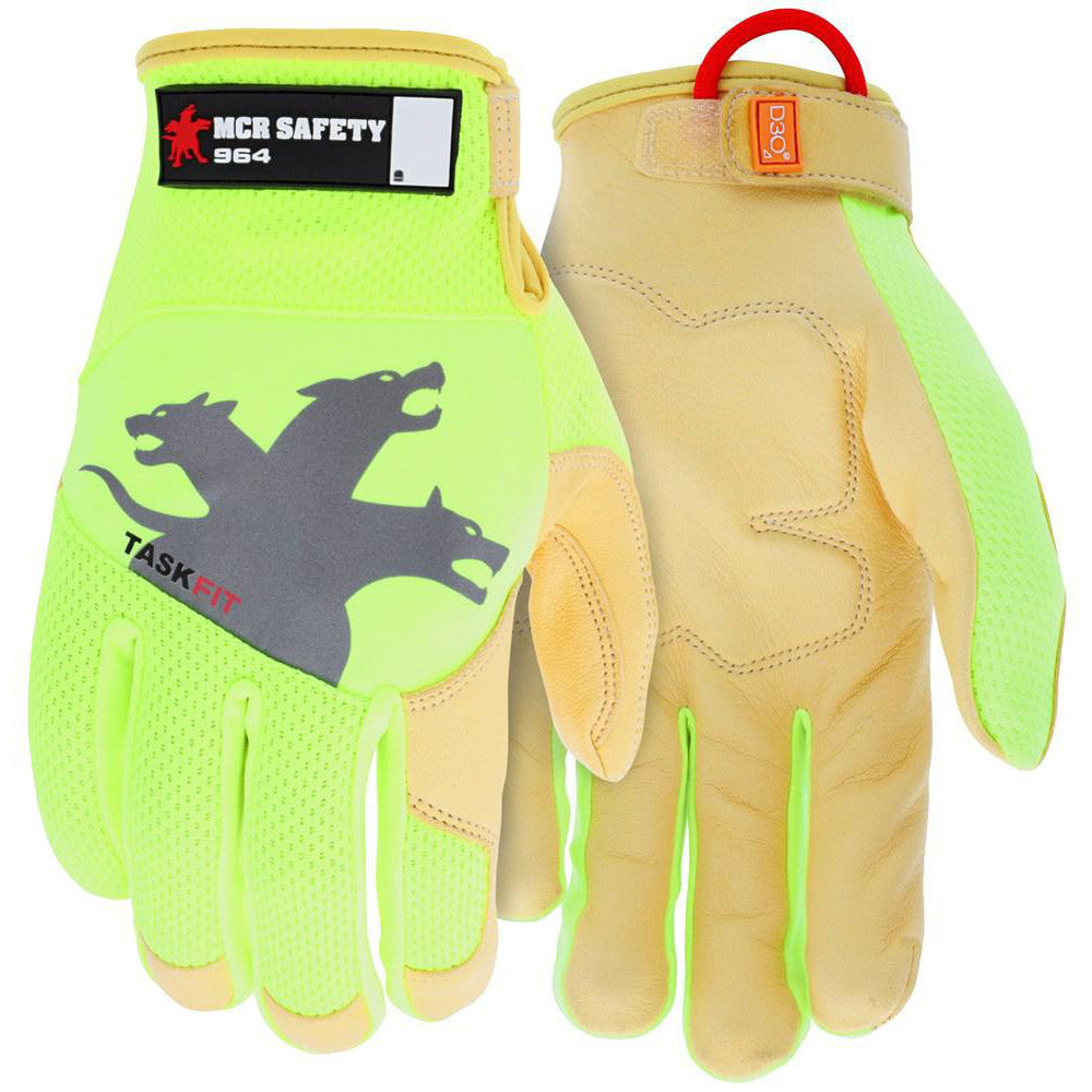 MCR Safety 964XL Work Gloves MCR Safety 964, Size X-Large, Nylon, Spandex & Goatskin Leather Lined, Nylon, Spandex & Goatskin Leather, Mechanic's & Lifting