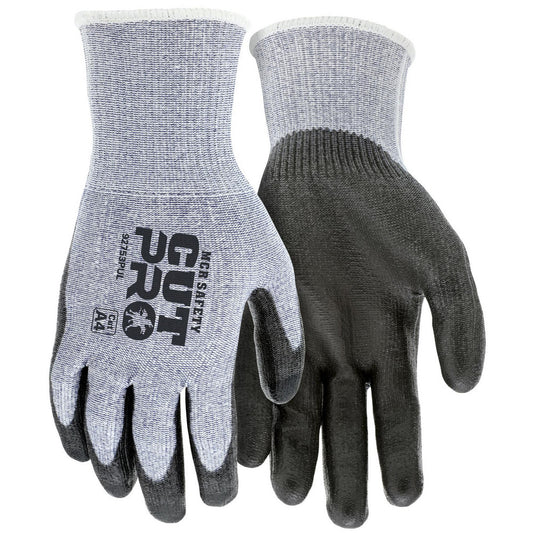 MCR Safety 92753PUL Cut, Puncture & Abrasion-Resistant Gloves MCR Safety 92753PU, Size Large, ANSI Cut A4, ANSI Puncture 4, Polyurethane, HPPE