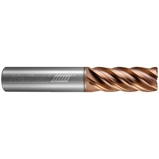 Helical Solutions 86789 Corner Radius End Mill 3/4" Dia, 1" LOC, 0.0300" Radius, 5 Flute, Solid Carbide