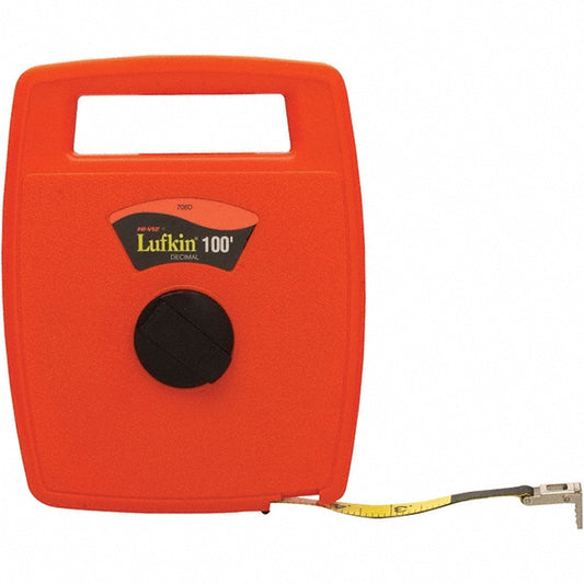 Lufkin 703D Tape Measure 50' Long, 1/2" Width, Yellow Blade
