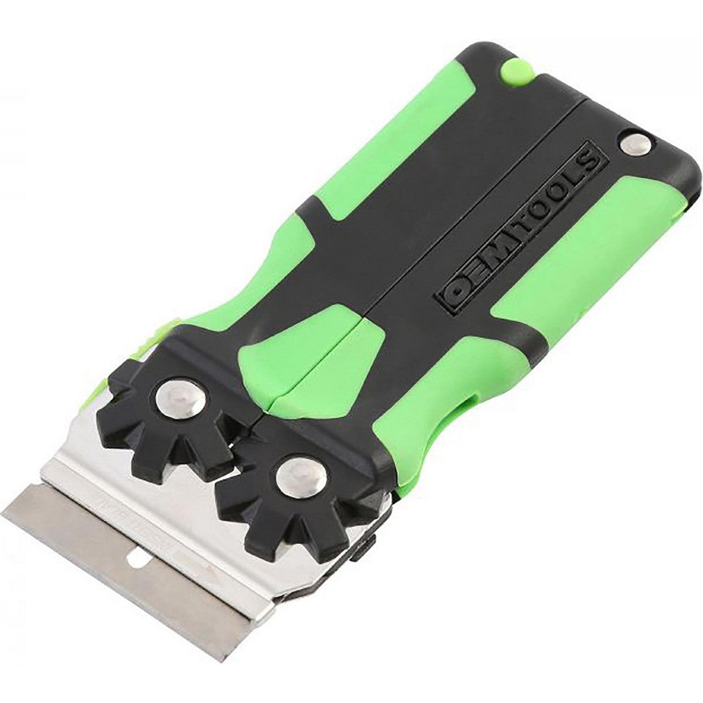 OEM Tools 26502 Automotive Hand Tools & Sets For Use With Cleaning Surfaces Removing Stickers Paint Removal Includes (5) Steel Blades (5) Plastic Blades Color Hi-Viz Lime Green Black Contents (5) Steel Blades (5) Plastic Blades Material Plastic Steel Len