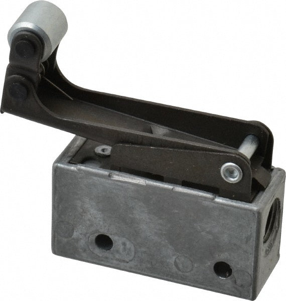 Mead MV-20 Mechanically Operated Valve 3-Way Pilot, 1-Way Roller Leaf Actuator, 1/8" Inlet, 2 Position