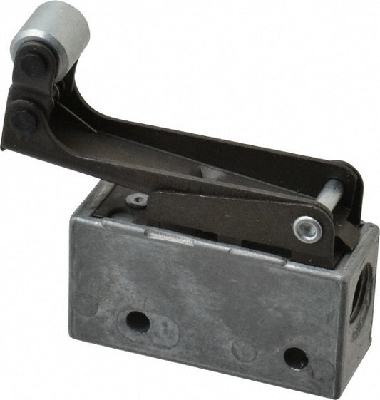 Mead MV-20 Mechanically Operated Valve 3-Way Pilot, 1-Way Roller Leaf Actuator, 1/8" Inlet, 2 Position
