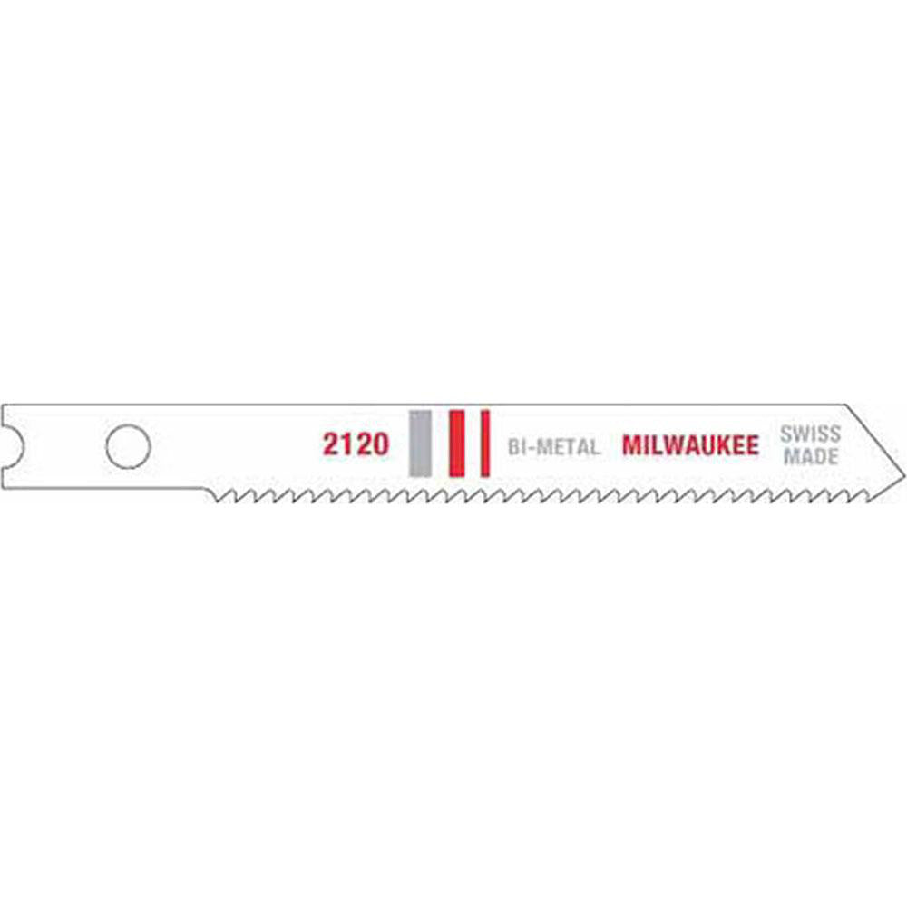 Milwaukee Tool 48-42-2120 Jigsaw Blade Bi-Metal, 18 TPI, 0.047" Blade Thickness, 0.2813" Blade Width