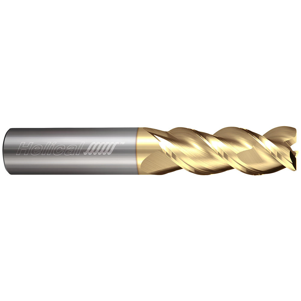 Helical Solutions 48130 Corner Radius End Mill 1/4" Dia, 3/4" LOC, 0.0600" Radius, 3 Flute, Solid Carbide
