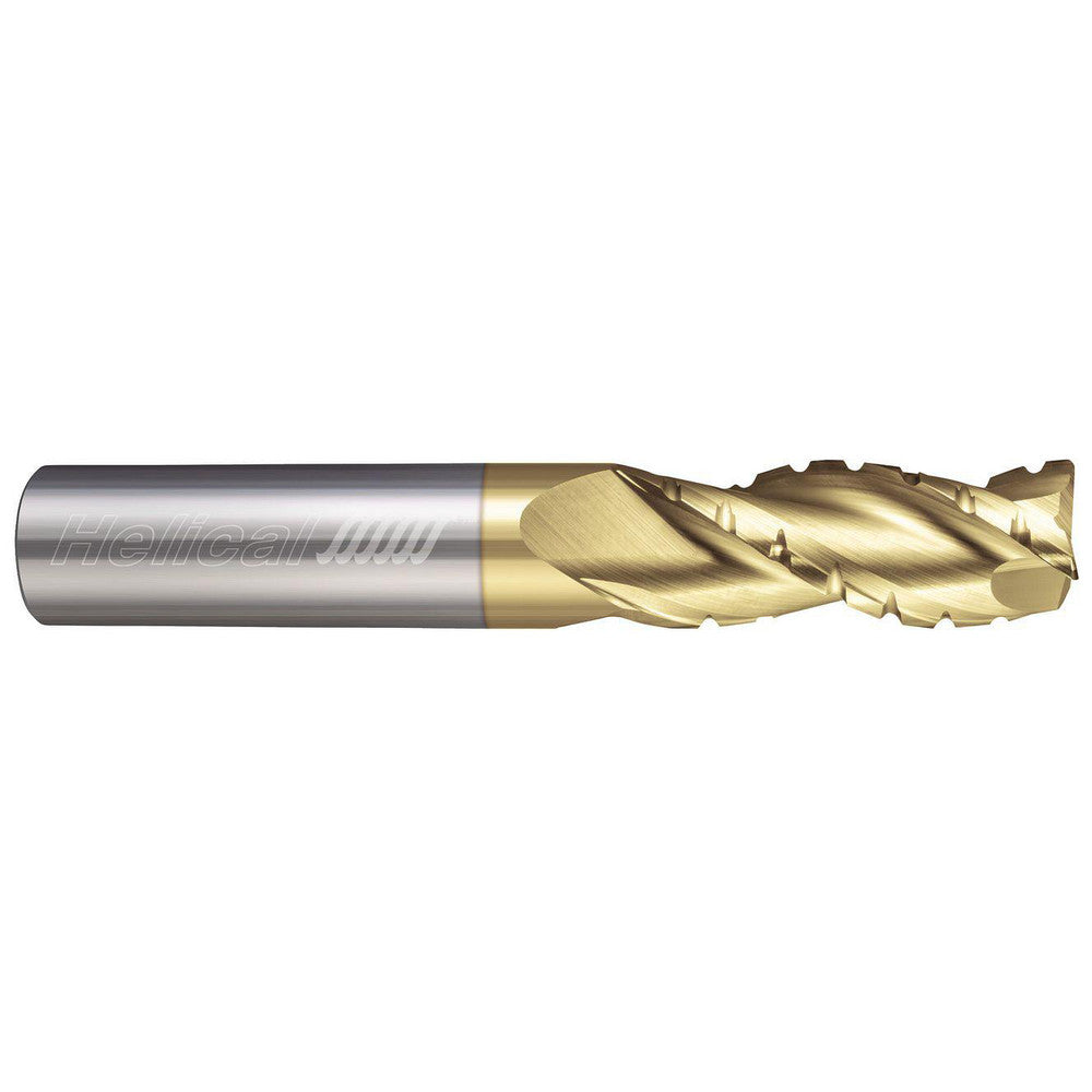 Helical Solutions 84841 Corner Radius End Mill 1/2" Dia, 1-5/8" LOC, 0.1250" Radius, 3 Flute, Solid Carbide