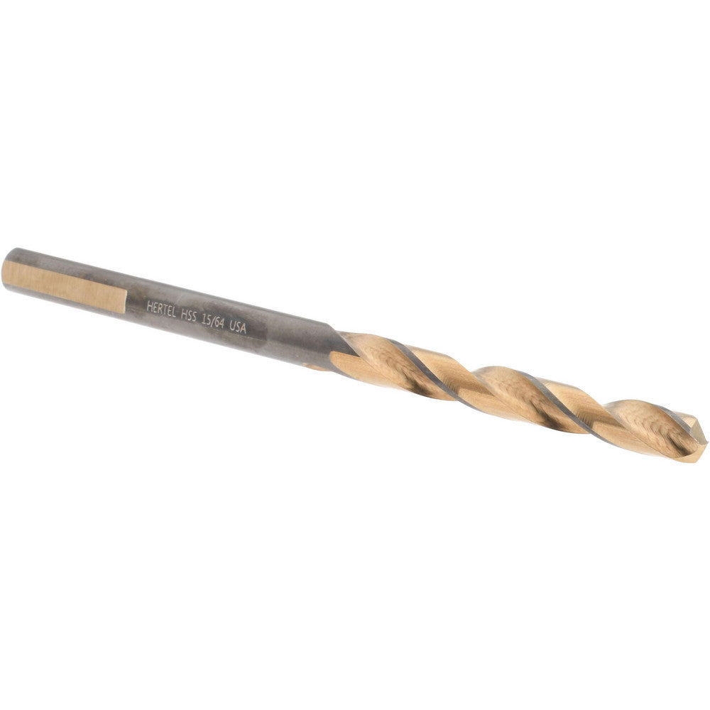 Hertel H95006011 Jobber Length Drill Bit 15/64" (0.2344) Dia, 137 deg, HSS
