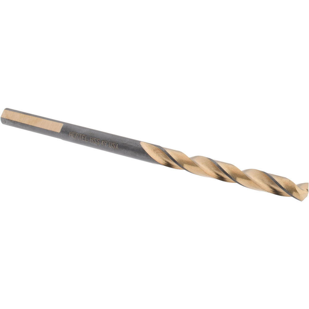Hertel H95006108 Jobber Length Drill Bit #9 (0.1960) Dia, 137 deg, HSS