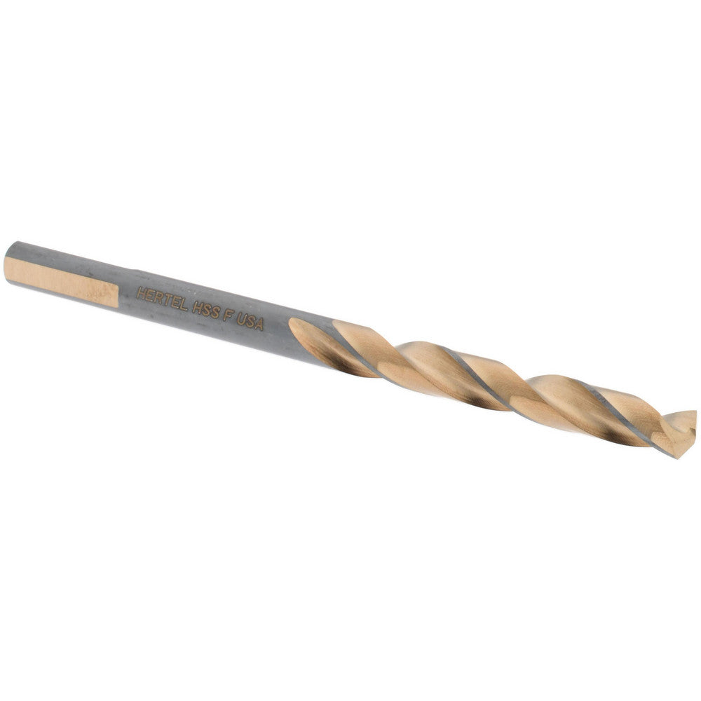 Hertel H95006205 Jobber Length Drill Bit Letter F (0.2570) Dia, 137 deg, HSS