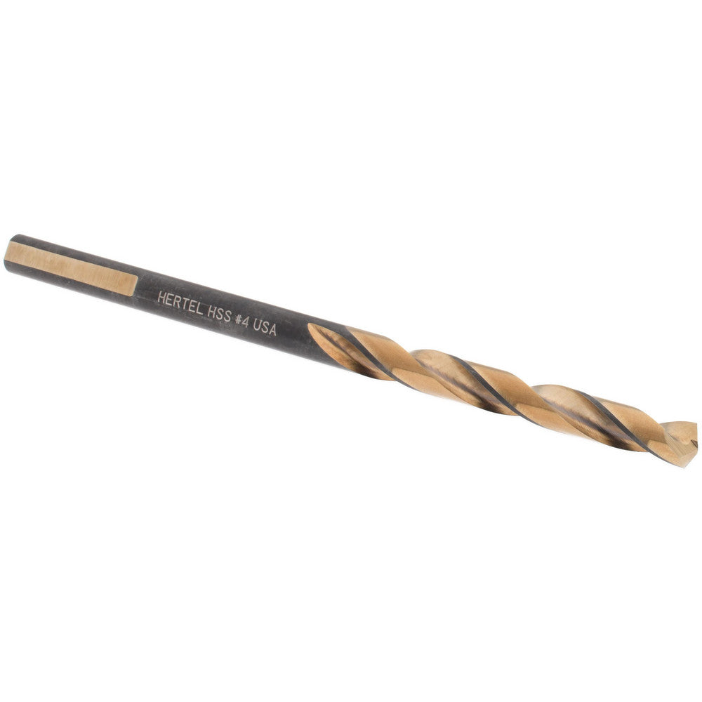 Hertel H95006103 Jobber Length Drill Bit #4 (0.2090) Dia, 137 deg, HSS