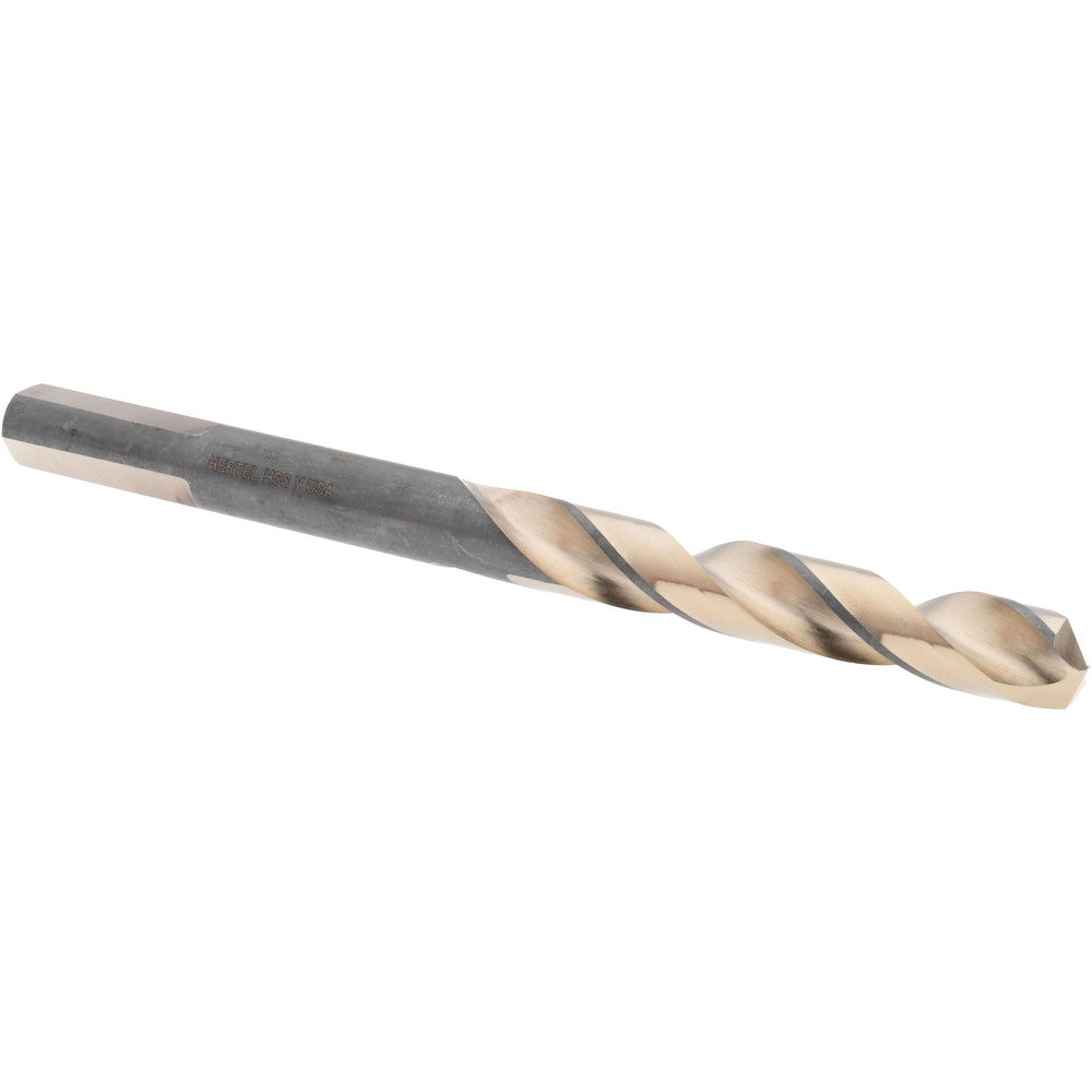 Hertel H95006221 Jobber Length Drill Bit Letter V (0.3770) Dia, 137 deg, HSS