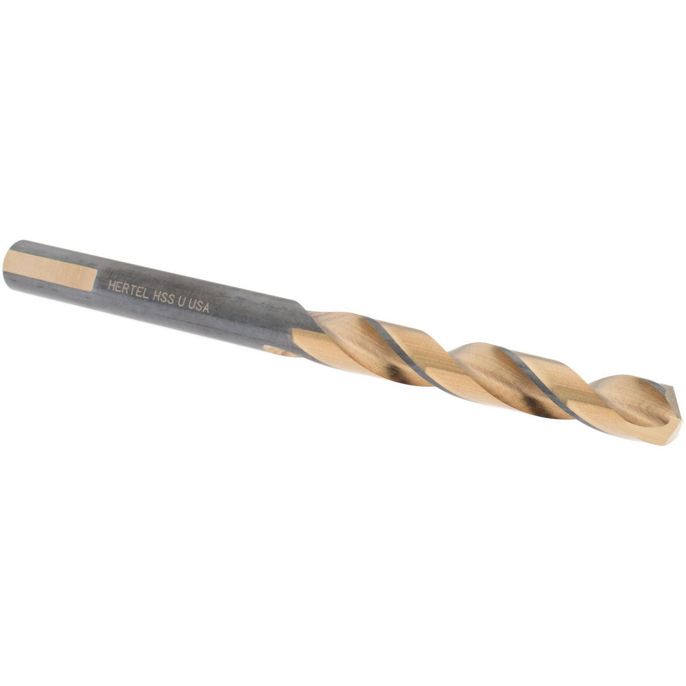 Hertel H95006220 Jobber Length Drill Bit Letter U (0.3680) Dia, 137 deg, HSS