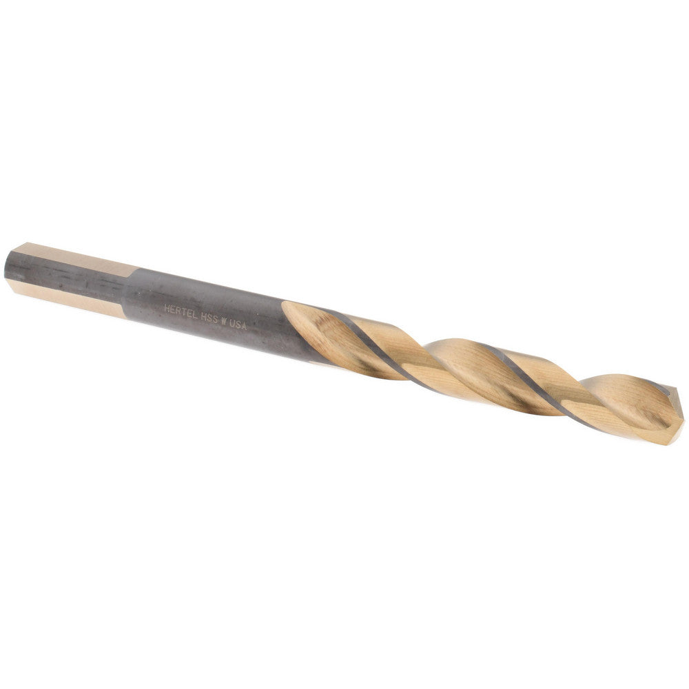 Hertel H95006222 Jobber Length Drill Bit Letter W (0.3860) Dia, 137 deg, HSS