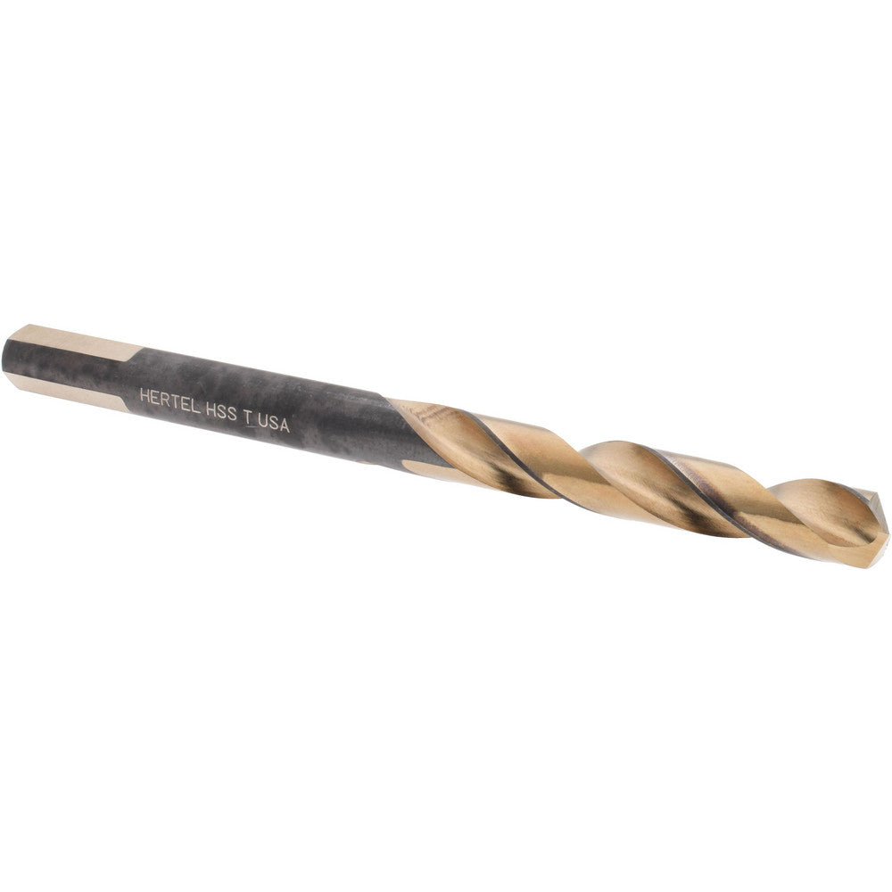 Hertel H95006219 Jobber Length Drill Bit Letter T (0.3580) Dia, 137 deg, HSS