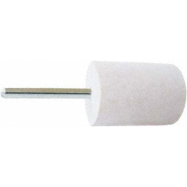 Value Collection 516180 Mounted Polishing Bob Cylinder Shape, 1-1/4" Max Dia, 1/4" Shank Dia, Wool Felt