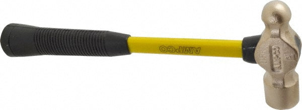 Ampco H-3FG 1-1/2 Lb Head Aluminum Bronze Nonsparking Ball Pein Hammer