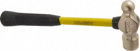 Ampco H-3FG 1-1/2 Lb Head Aluminum Bronze Nonsparking Ball Pein Hammer