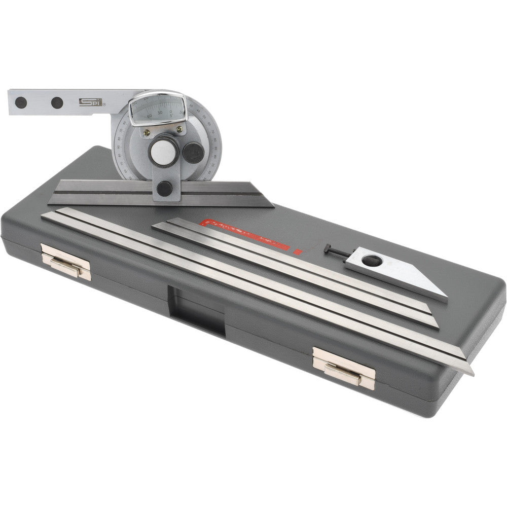SPI 13-687-9 6, 8, 12 Inch Long Blade, 360&deg Max Measurement, Bevel Protractor