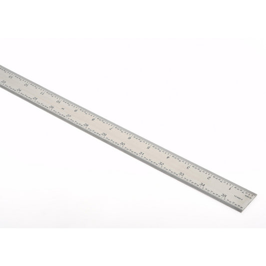 SPI 13-948-5 Steel Rule 36" OAL, 4R Graduation, Rigid, 1-1/4" OAW