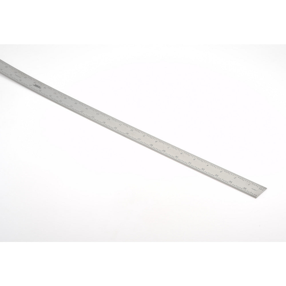 SPI 13-950-1 Steel Rule 36" OAL, 16R Graduation, Rigid, 1-1/4" OAW