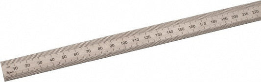 SPI 13-957-6 Steel Rule 36" OAL, Metric Graduation, Flexible, 3/4" OAW