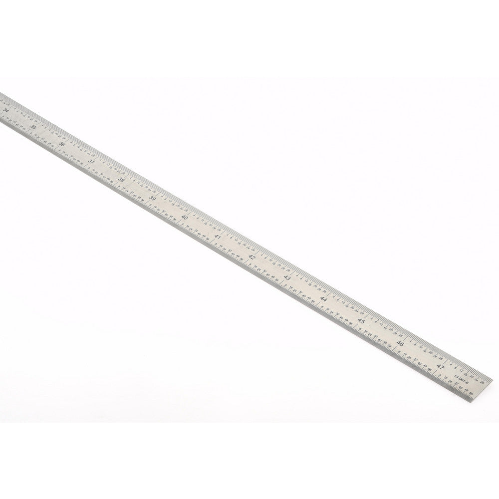 SPI 13-961-8 Steel Rule 48" OAL, English & Metric Graduation, Flexible, 3/4" OAW