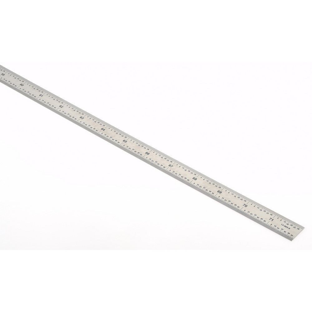 SPI 13-965-9 Steel Rule 72" OAL, 10R Graduation, Flexible, 3/4" OAW
