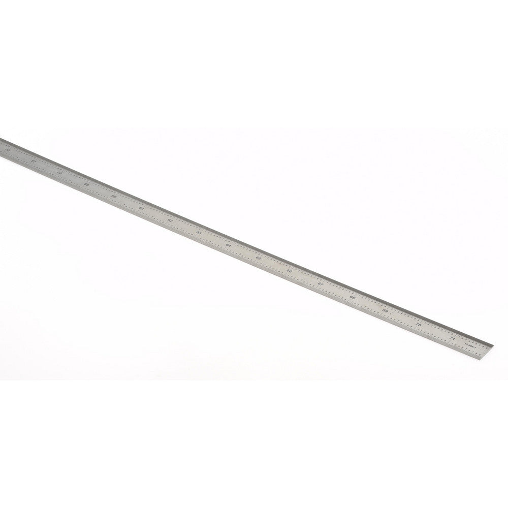 SPI 13-966-7 Steel Rule 72" OAL, 12R Graduation, Flexible, 3/4" OAW